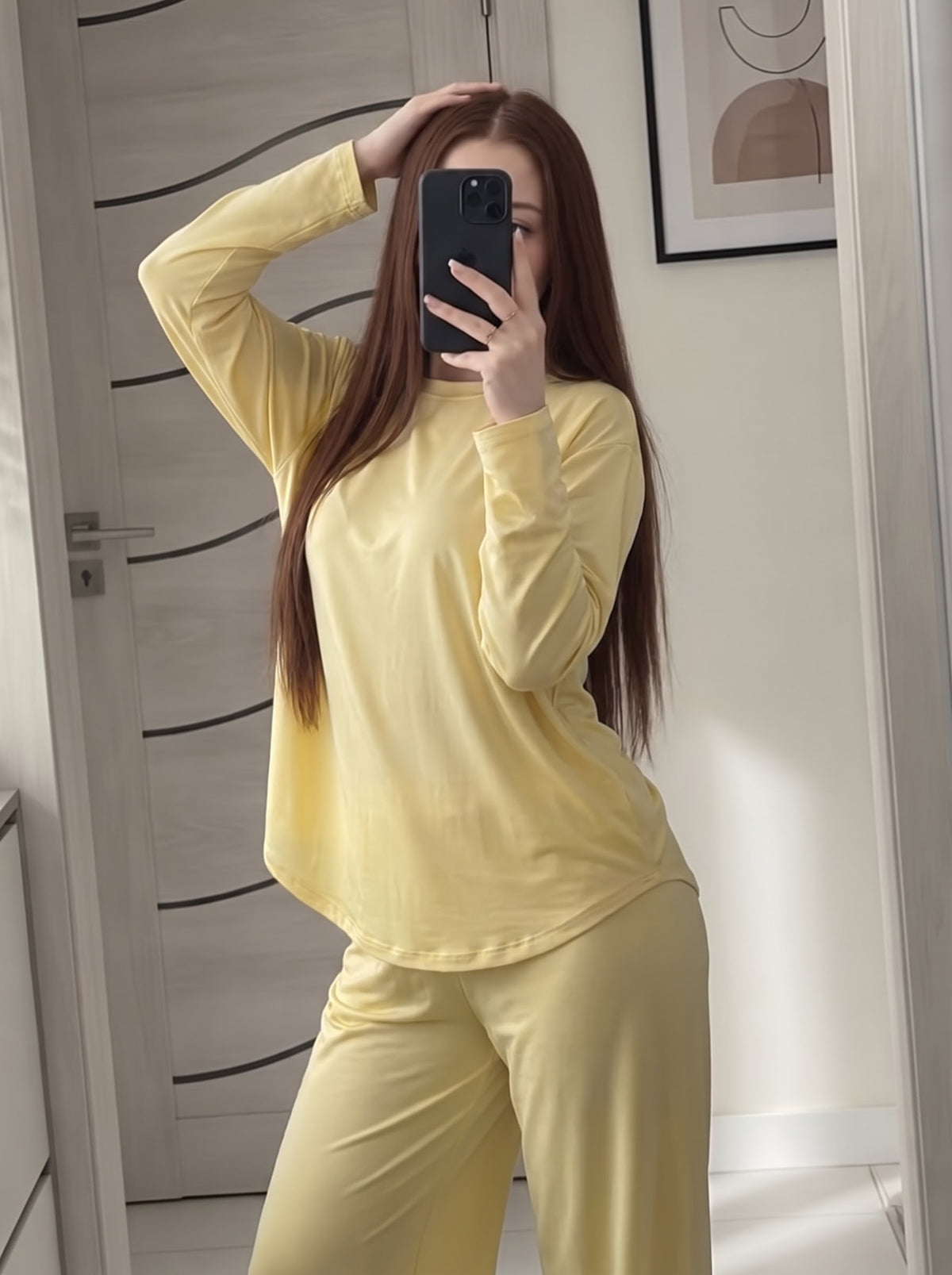 Yellow Solid Cotton Set