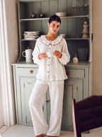 White Polka Dot Pajama Set