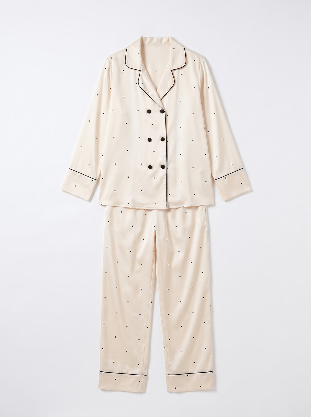 Silk White Premium Pajamas Set