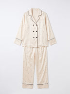 Silk White Premium Pajamas Set