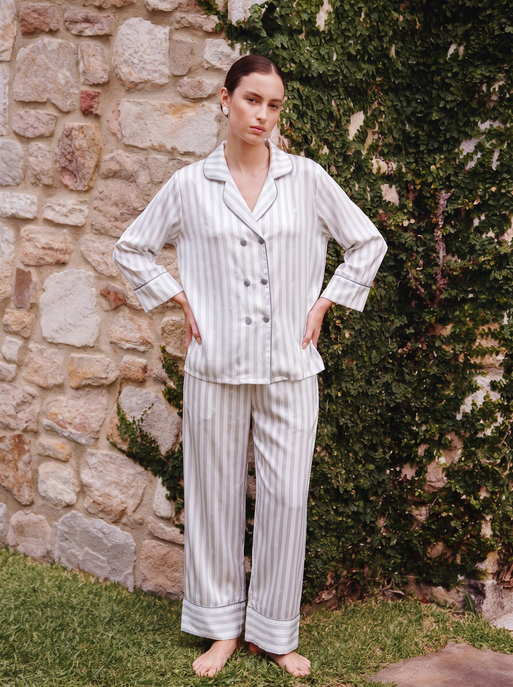 White Premium Pajamas Set