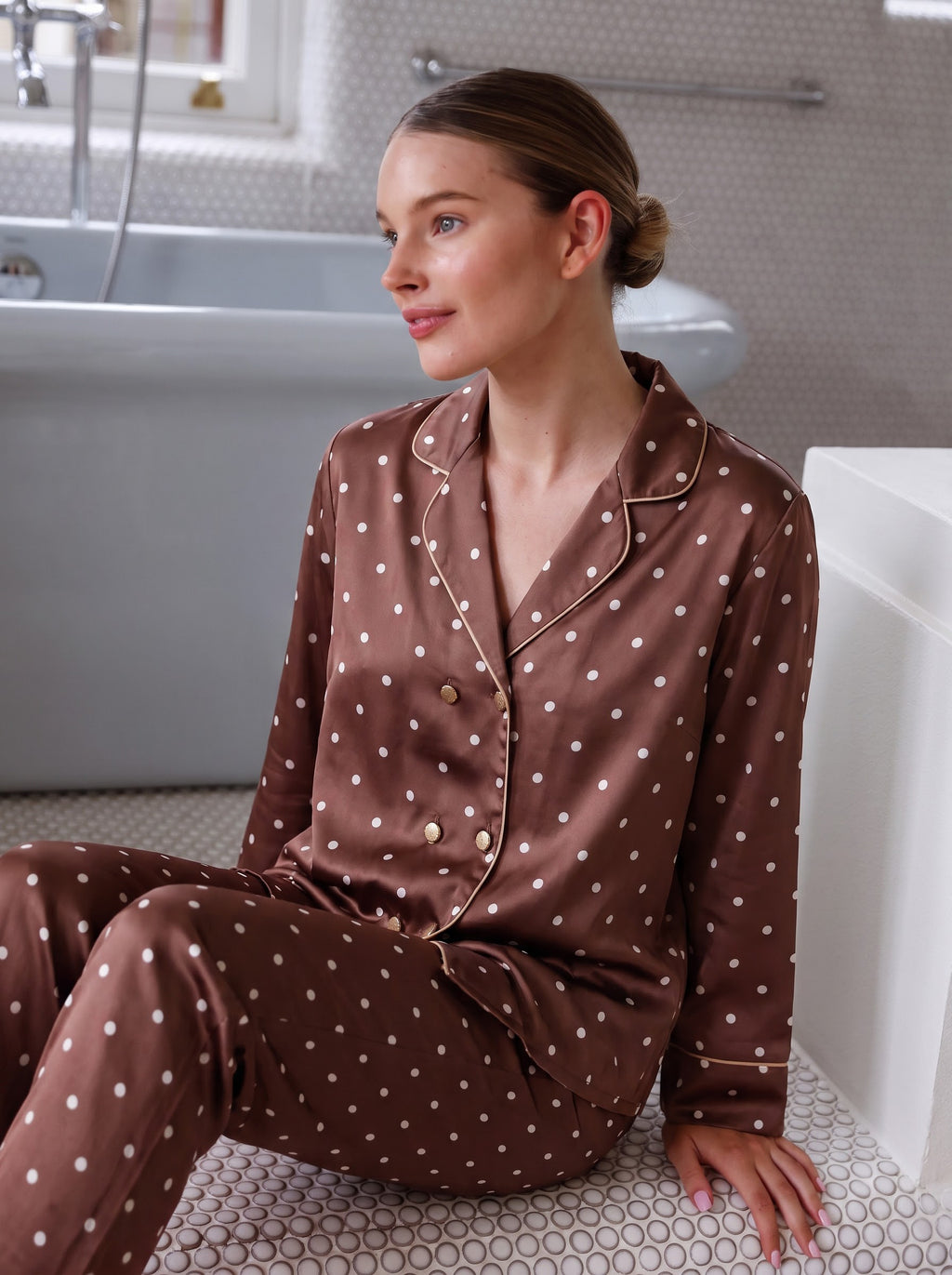 Chocolate Press Pajamas Set