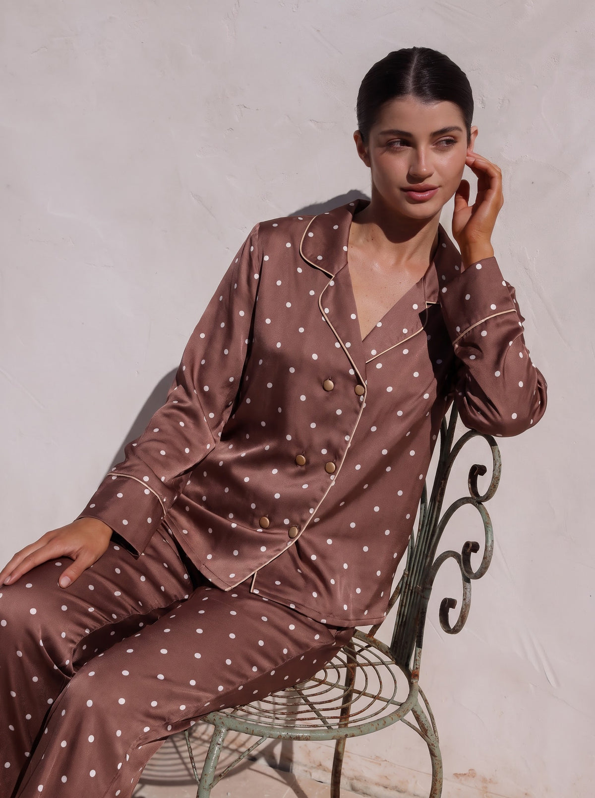 Chocolate Press Pajamas Set