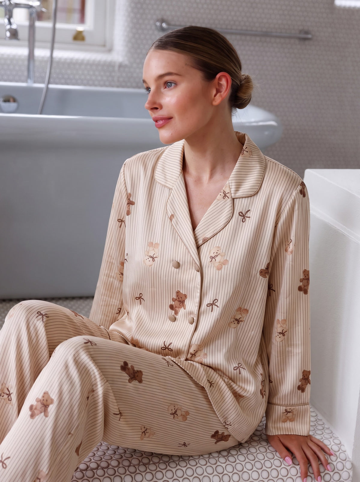 Silk Press Pajamas Set