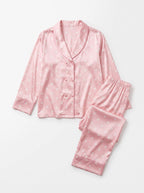 Silk Pink Pajamas Set