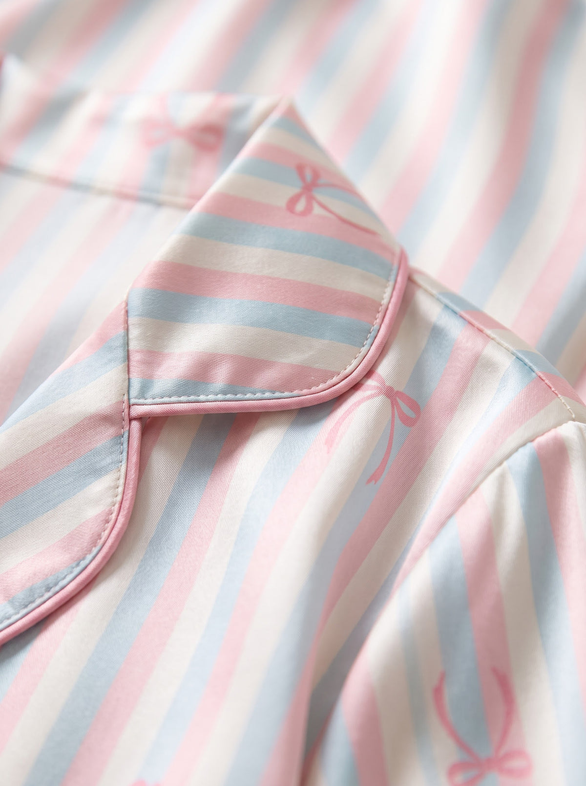Silk Pink Pajamas Set