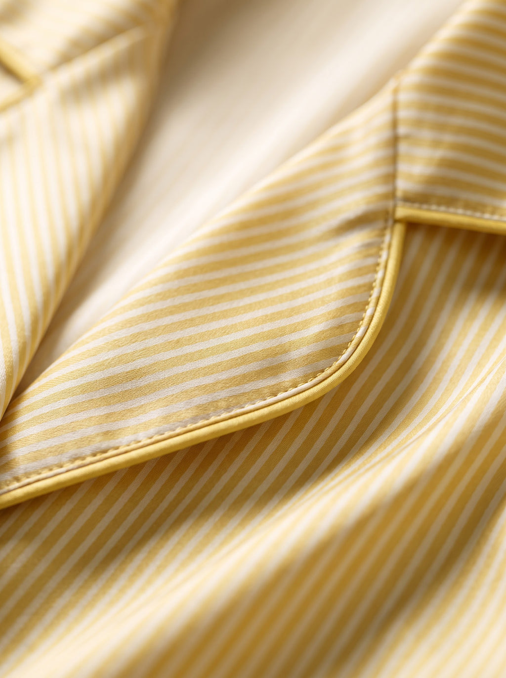 Silk Yellow Pajamas Set