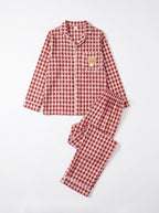 Red Gingham Teddy Bear Pajama Set